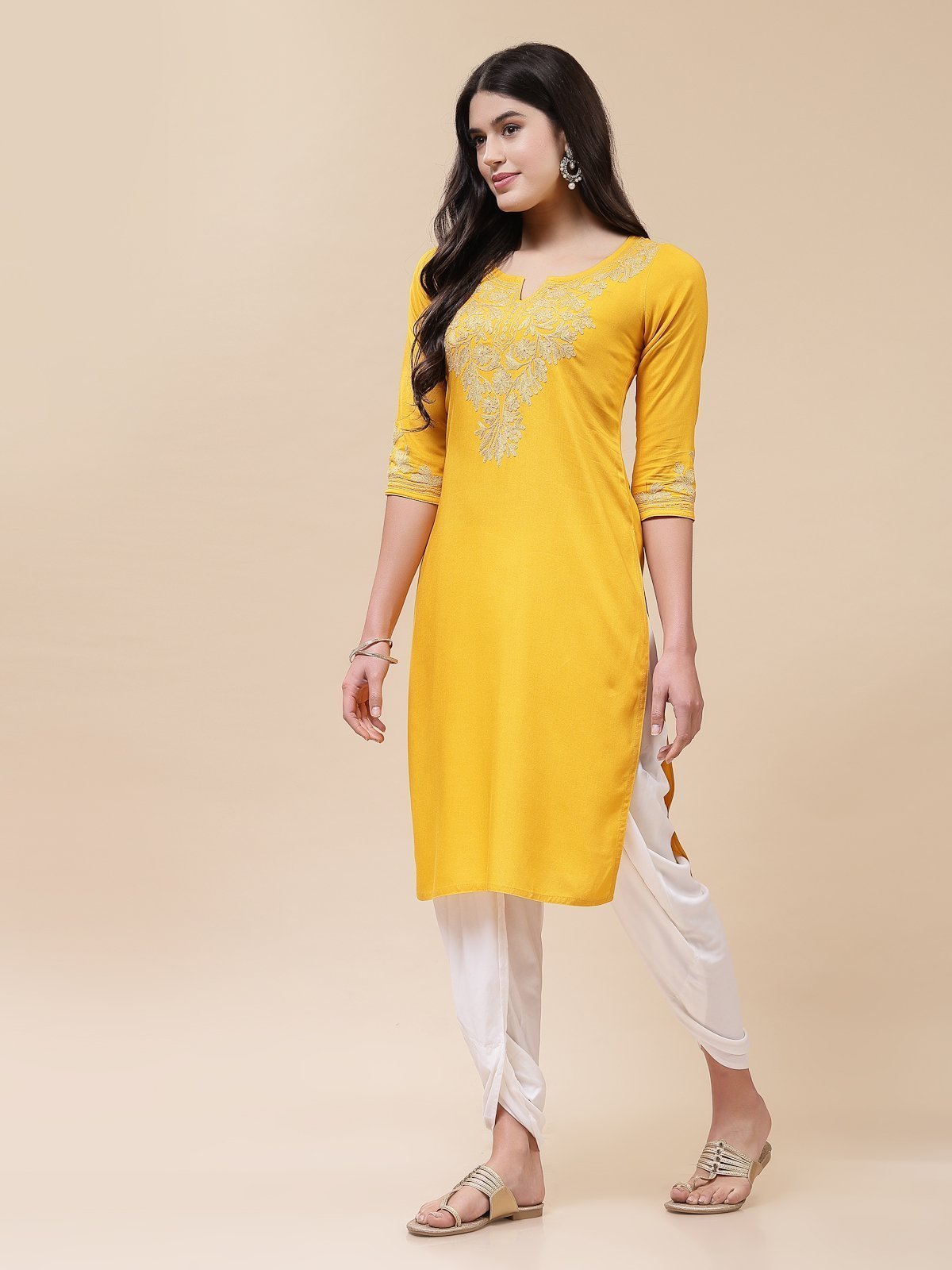Mehak Kashmiri Dori Work Kurta - Image 3