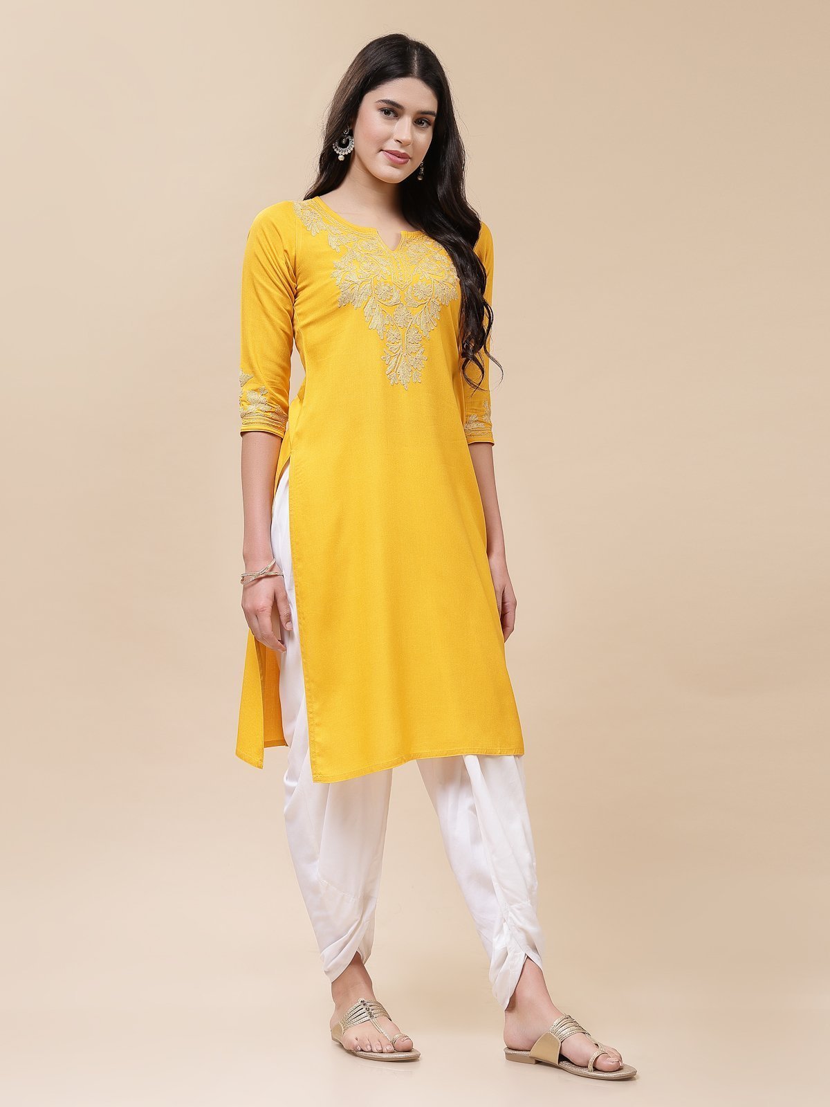 Mehak Kashmiri Dori Work Kurta - Image 4