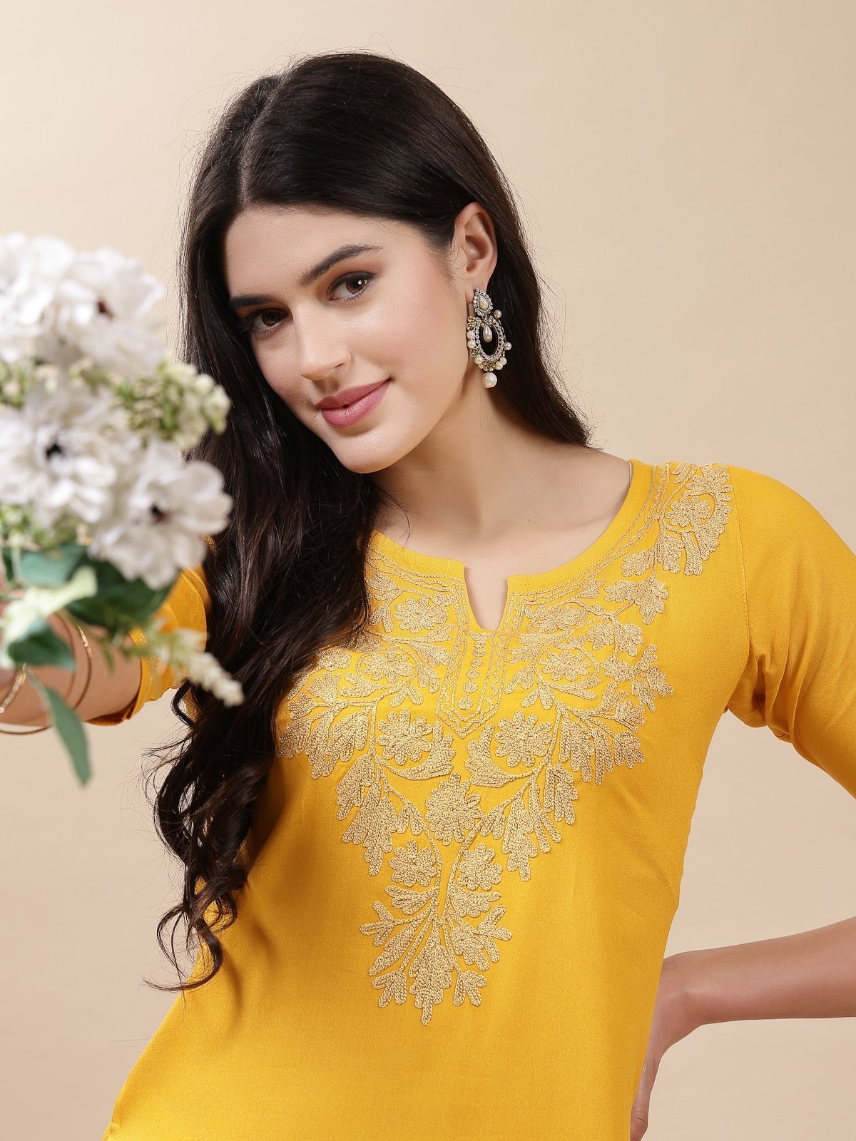 Mehak Kashmiri Dori Work Kurta - Image 7