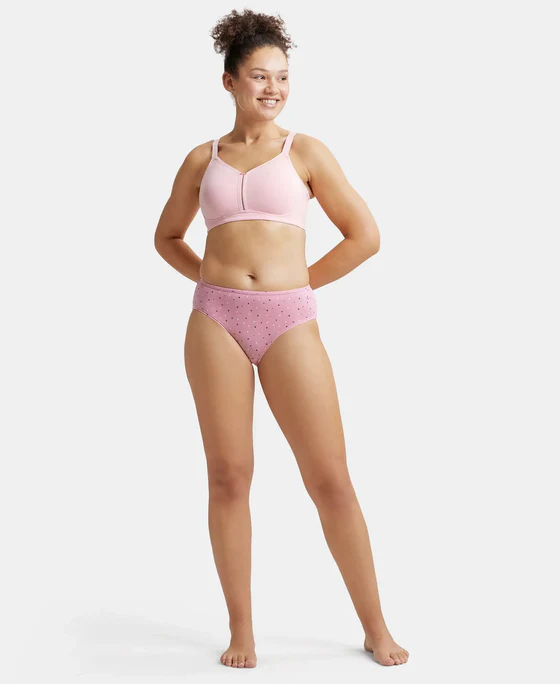 Non Padded Wirefree Super Combed Cotton Elastane Stretch Full Coverage Minimizer Bra - Image 4