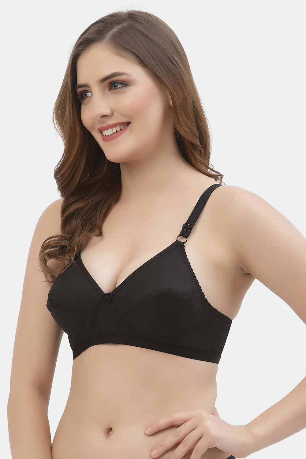 Non-Wired Flora Cotton Full-Coverage Bra - Image 6