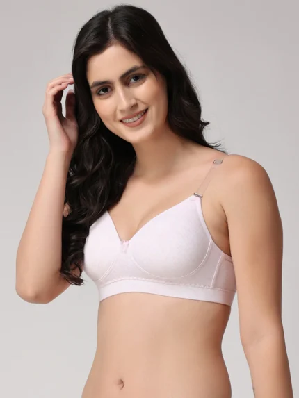 Full Coverage Heavily Padded Convertible-Straps T-Shirt Bra