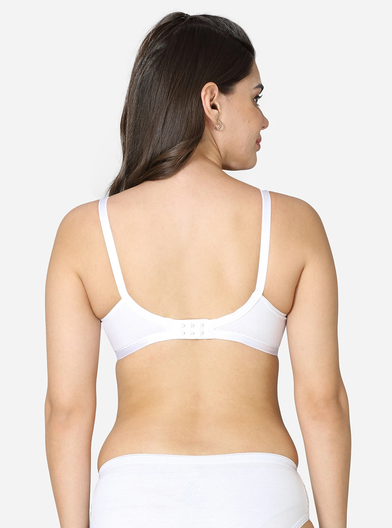 Single layered pointed seamed cup medium coverage bra - Image 4