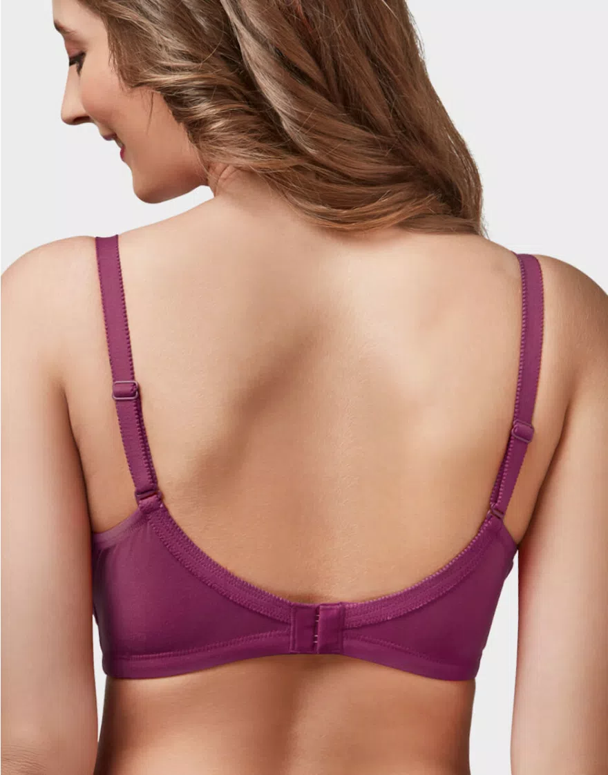Orchid color Women Full Coverage Non Padded Bra - Image 3