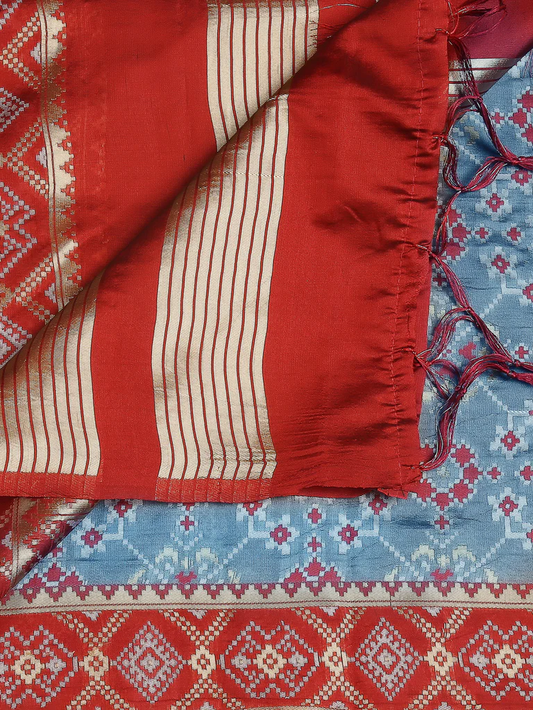 Silk Banarasi Patola Dupatta - Image 5
