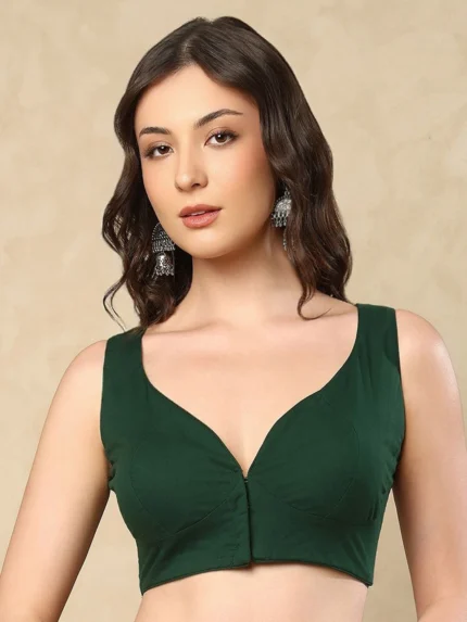 V-Neck Western Style Women Blouse