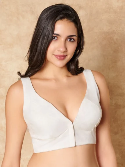 V-Neck Western Style Women Blouse